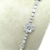 18ct White Gold Diamond Flower Necklace