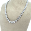 18ct White Gold Graduated Diamond Riviere Necklace
