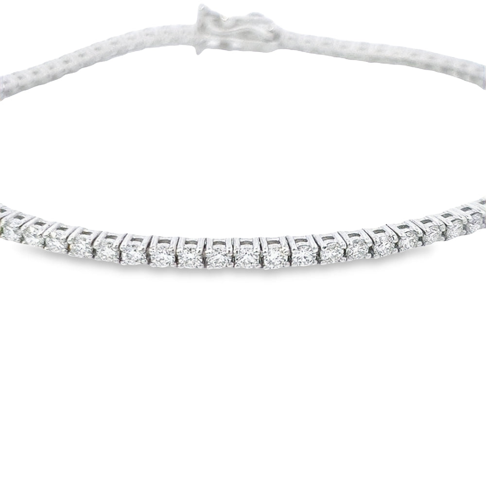 2.20ct Diamond Line Bracelet in 18ct White Gold