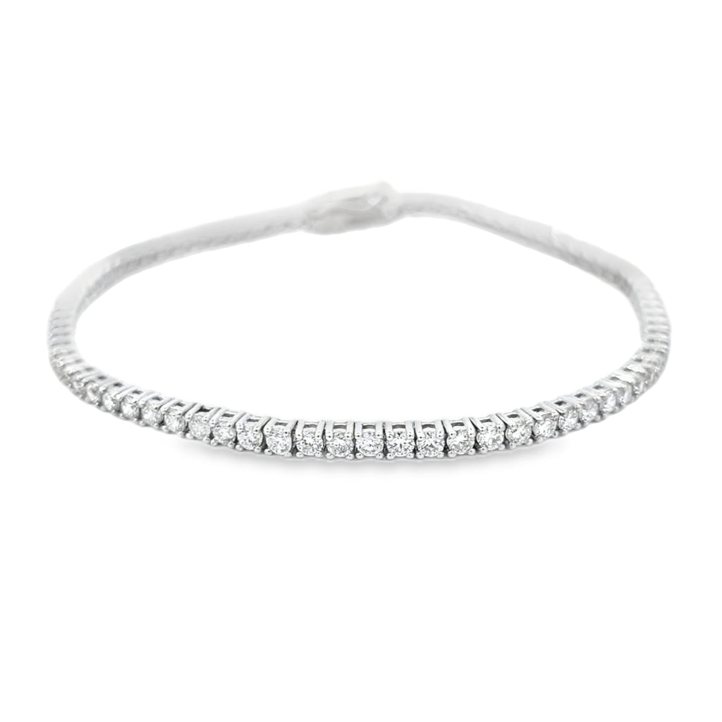 2.76ct Diamond Line Bracelet in 18ct White Gold