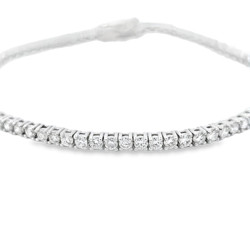 2.76ct Diamond Line Bracelet in 18ct White Gold