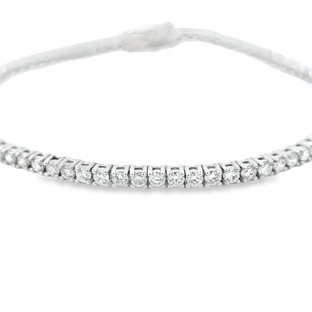 2.76ct Diamond Line Bracelet in 18ct White Gold