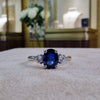 Jason Sapphire & Diamond Platinum Ring