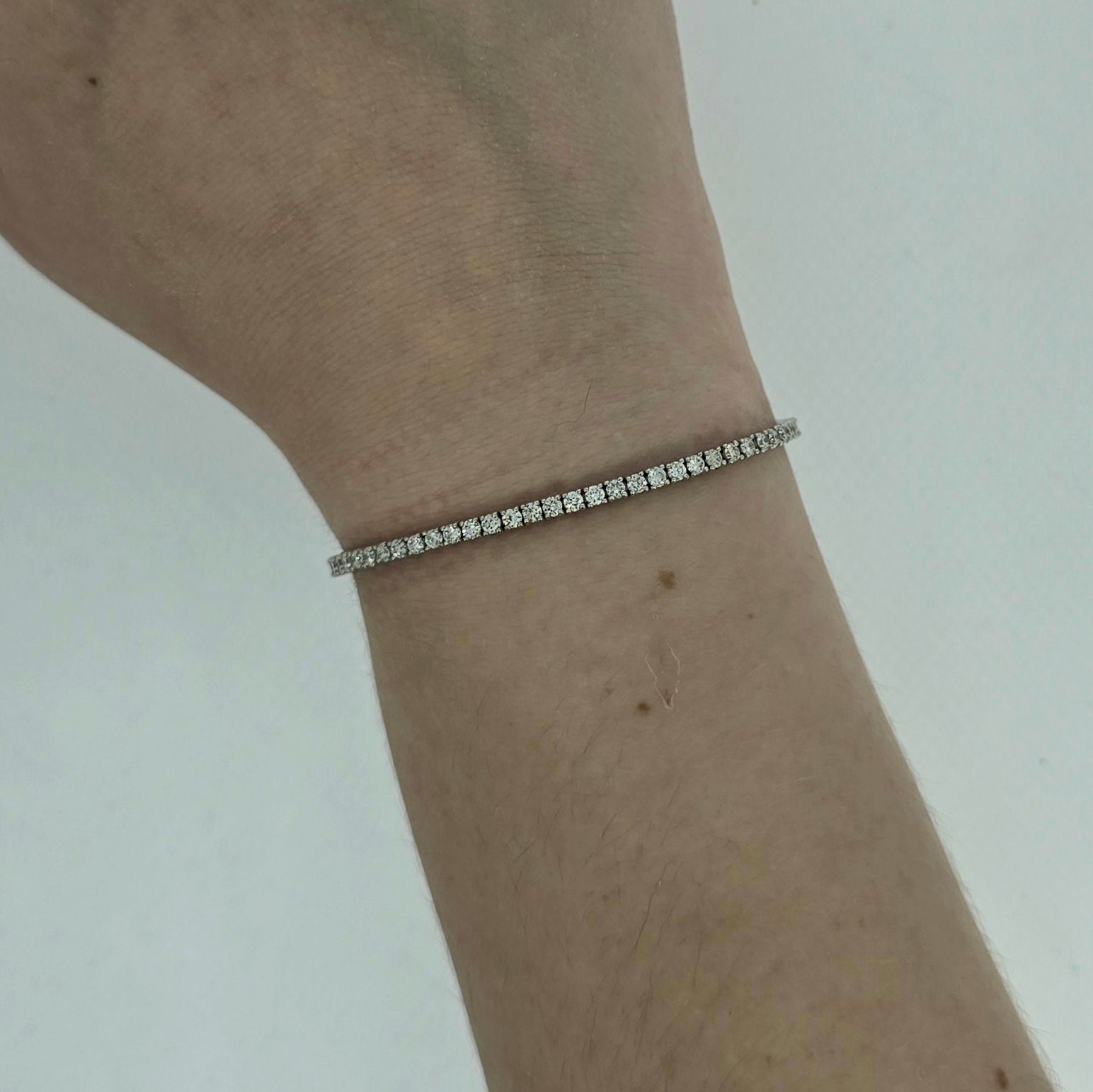 2.76ct Diamond Line Bracelet in 18ct White Gold