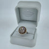 GIA 4.00ct Diamond Halo Ring Set in 18ct Gold