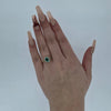 Emerald & Diamond Fancy Cluster Ring set in 18ct Yellow Gold