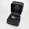 0.95ct Sapphire & 0.28ct Diamond Cluster Ring Set in 18ct Gold