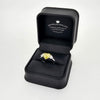 GIA 2.40ct Fancy Intense Yellow Heart Shaped Diamond Ring with Heart Shaped Side Stones Set in 18ct Gold