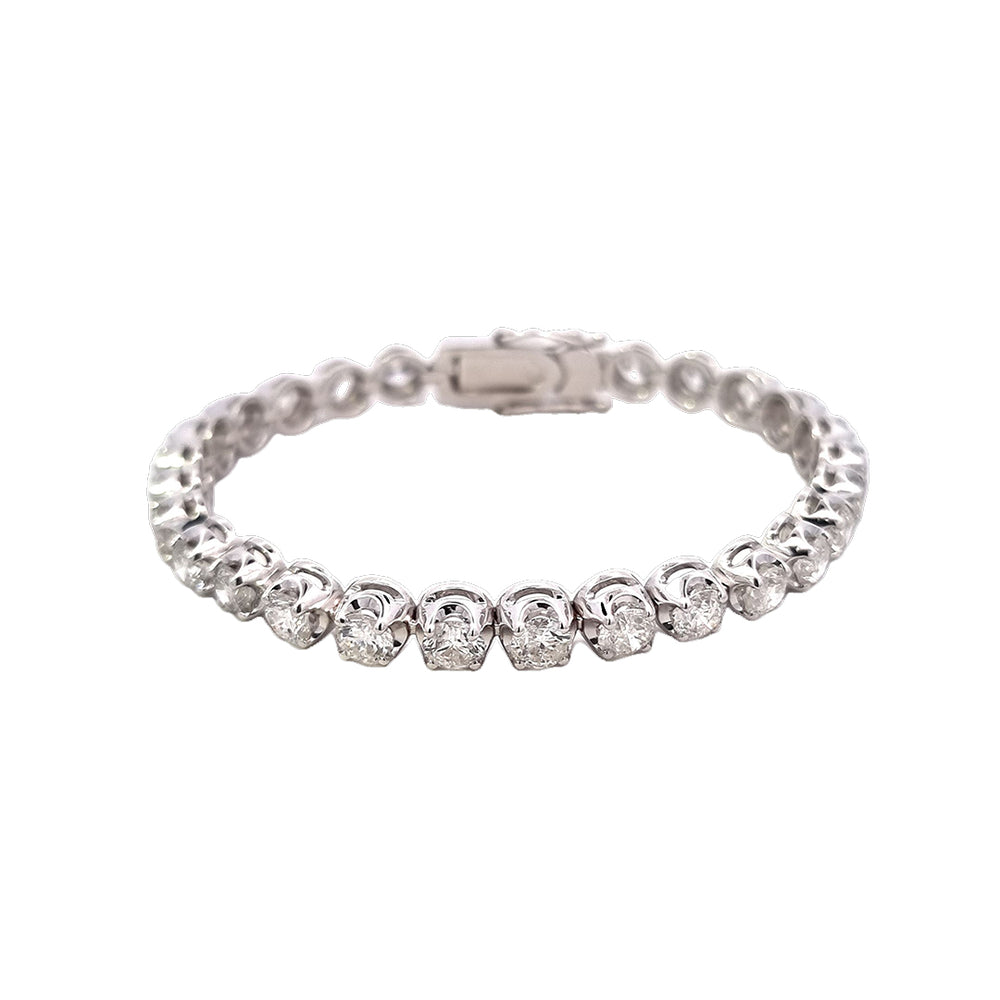 12.00ct Diamond Line Bracelet in 18ct White Gold