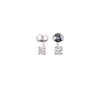 0.40ct Diamond Stud Earrings Set In 18ct White Gold