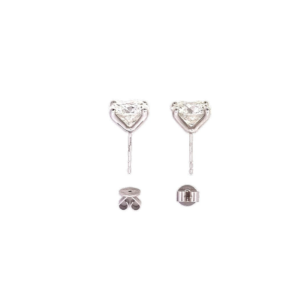 10.03ct Diamond Stud Earrings Set In Platinum