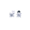 IGI 4.04ct D/VS2 LAB Diamond Stud Earrings Set In Platinum