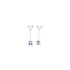 IGI 4.04ct D/VS2 LAB Diamond Stud Earrings Set In Platinum