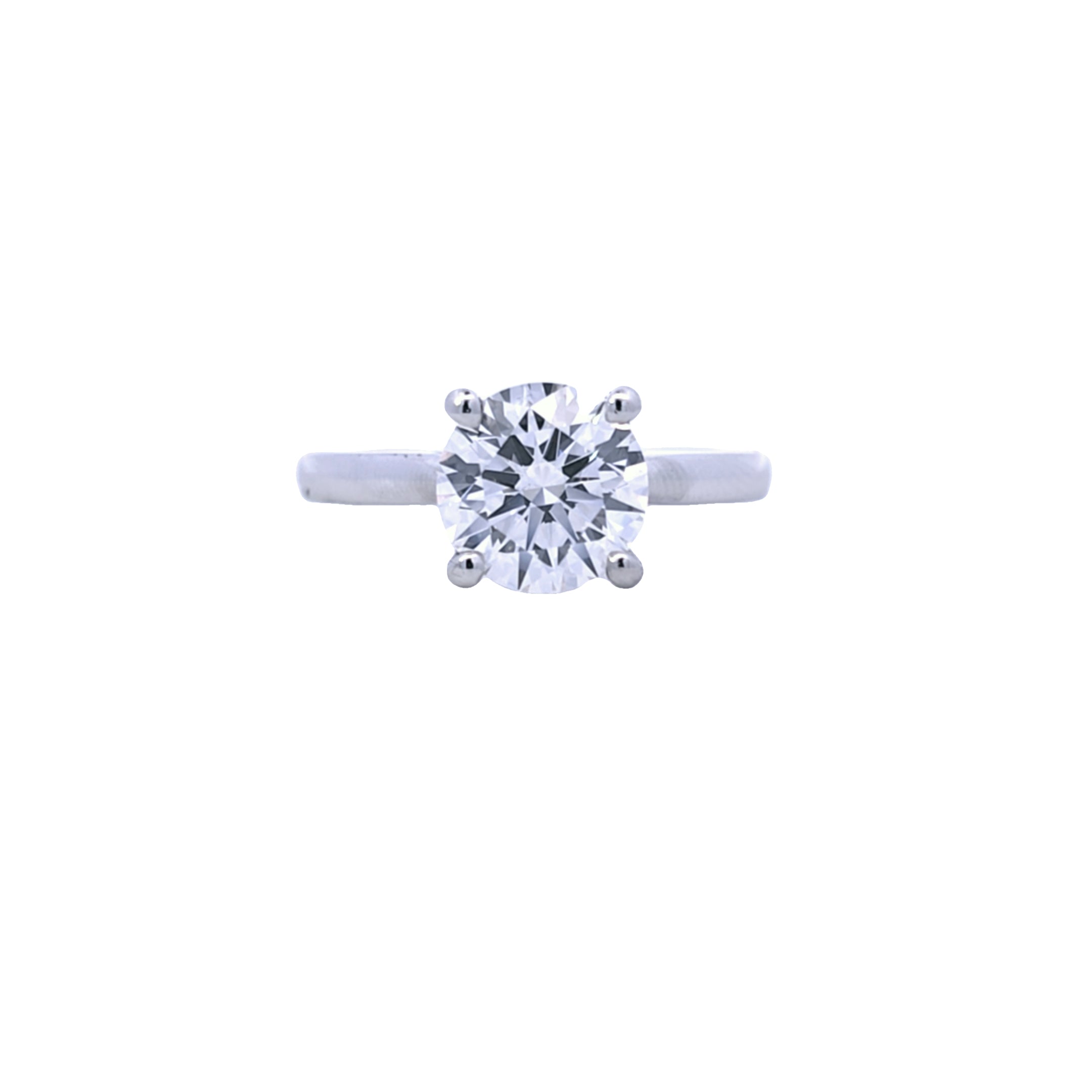 IGI 2.02ct D/VS2 LAB Diamond Solitaire Set In Platinum