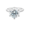 GIA 4.20ct N/VS2 Round Brilliant Cut Diamond Solitaire set in Platinum