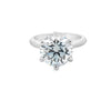 GIA 4.20ct N/VS2 Round Brilliant Cut Diamond Solitaire set in Platinum