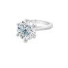 GIA 4.20ct N/VS2 Round Brilliant Cut Diamond Solitaire set in Platinum