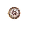 GIA 4.00ct Diamond Halo Ring Set in 18ct Gold