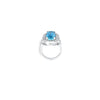 6.67ct Aquamarine & Diamond Ring Set in Platinum