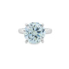 6.22ct K/I1 Round Brilliant Cut Diamond Solitaire set in Platinum