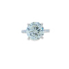 6.22ct K/I1 Round Brilliant Cut Diamond Solitaire set in Platinum