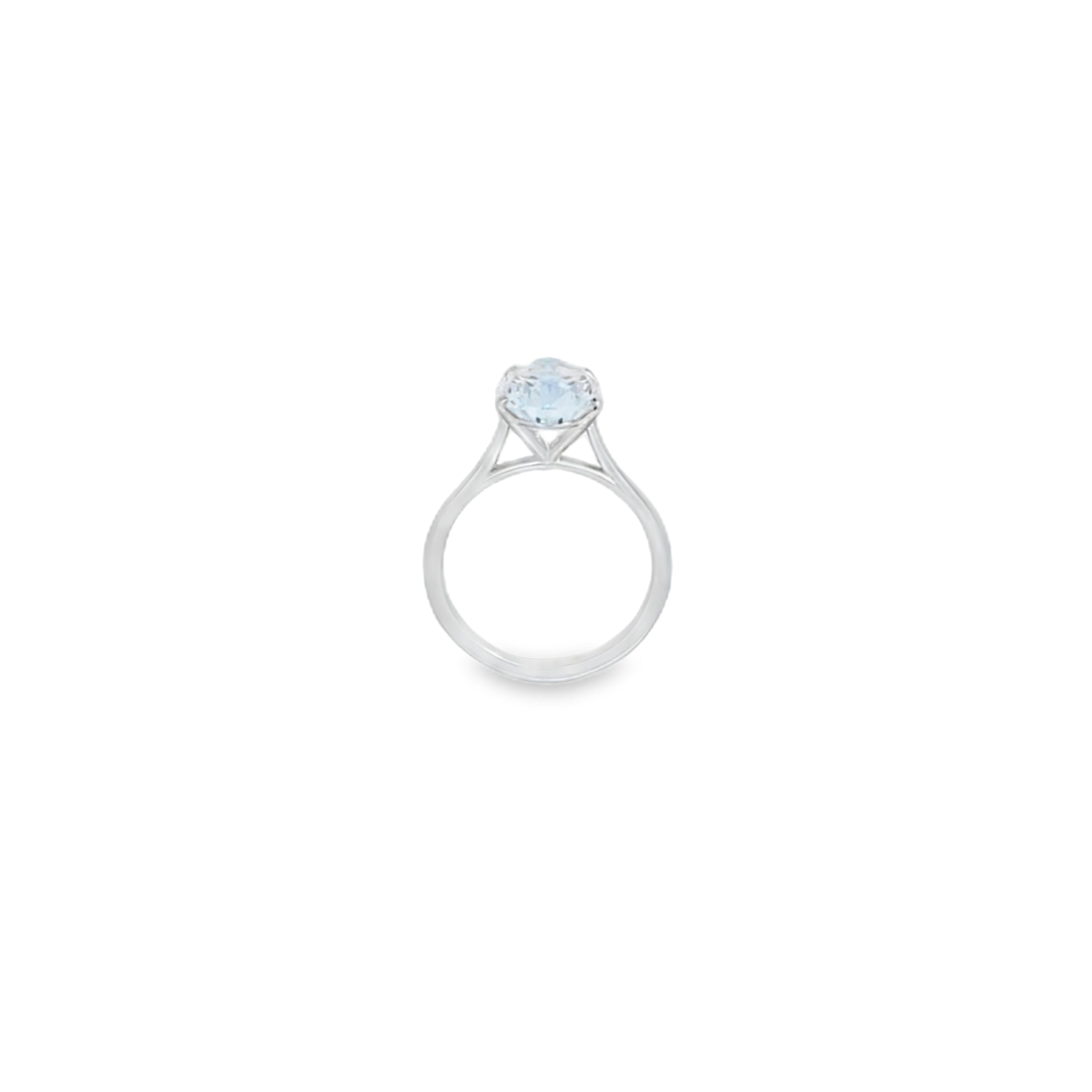 IGI 5.09ct G/VS1 LAB Diamond Pear Shape Solitaire Set In Platinum