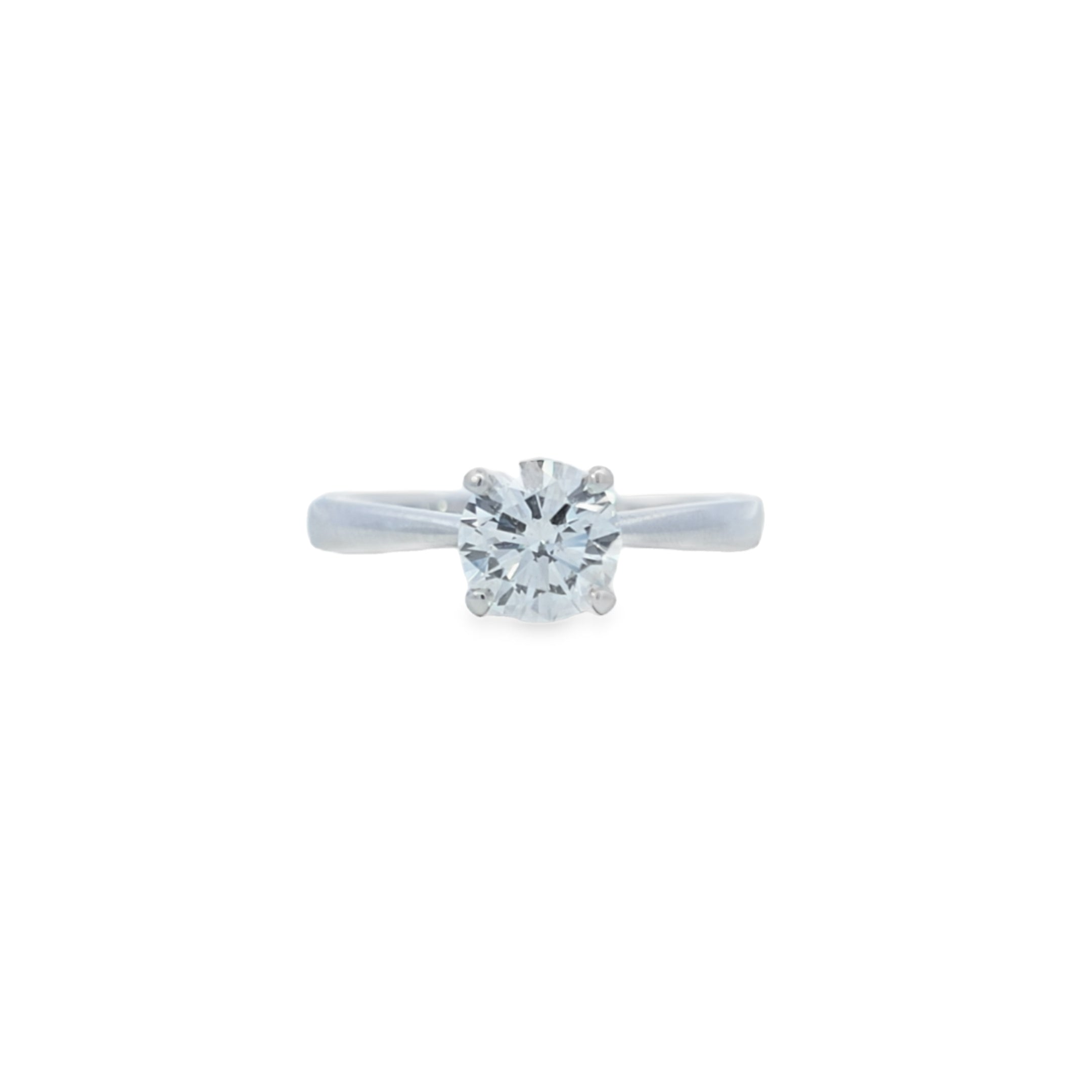 GIA 1.01ct I/SI2 Round Brilliant Cut Diamond Solitaire set in Platinum