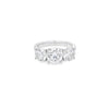 GIA 3.56ct N/SI2 Diamond 3 Stone Ring Set In Platinum