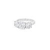 GIA 3.56ct N/SI2 Diamond 3 Stone Ring Set In Platinum