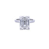 IGI 7.02ct F/VS1 LAB Diamond Emerald Cut Solitaire Set In Platinum