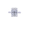 IGI 7.02ct F/VS1 LAB Diamond Emerald Cut Solitaire Set In Platinum