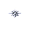 3.57ct L/SI Round Brilliant Cut Diamond Solitaire set in Platinum