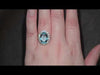 3.00ct Aquamarine & Diamond Ring Set in 18ct White Gold