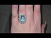 6.67ct Aquamarine & Diamond Ring Set in Platinum