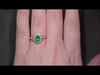 Emerald & Diamond Fancy Cluster Ring set in 18ct Yellow Gold