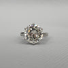 6.10ct Platinum Diamond Solitaire Ring