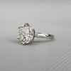 6.10ct Platinum Diamond Solitaire Ring