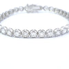 7.48ct Diamond Line Bracelet in 18ct White Gold